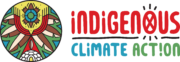a logo for indigenous climate action with a colorful circle | INDIGENOUS CLIMATE ACTION